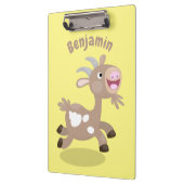 かわいい幸せなビリーヤギの漫画 クリップボード (左)