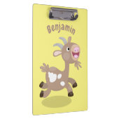 かわいい幸せなビリーヤギの漫画 クリップボード (右)