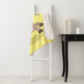 かわいい幸せなビリーヤギの漫画 シェルパブランケット (インサイチュ)