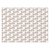 かわいい幸せなビリーヤギの漫画 テーブルクロス (正面(横))