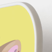 かわいい幸せなビリーヤギの漫画 ピックルボールラケット (左詳細)