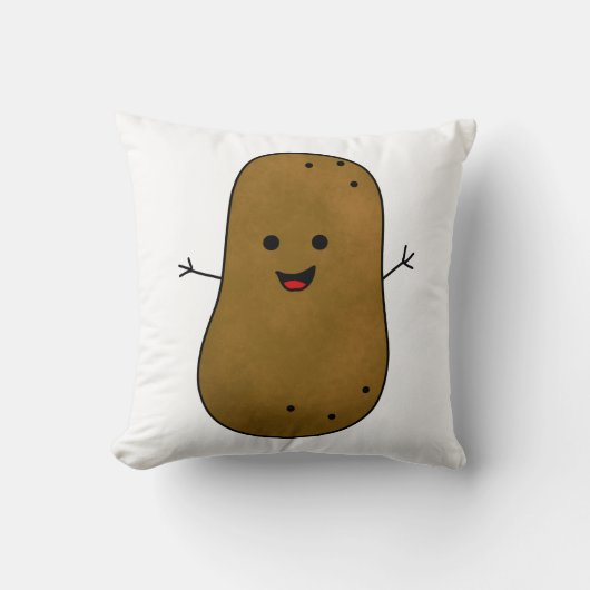 かわいい幸せなポテト クッション (正面)
