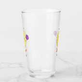 かわいい幸せなレモンの漫画 タンブラーグラス (左)