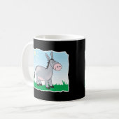 かわいい幸せなロバ コーヒーマグカップ (正面左)