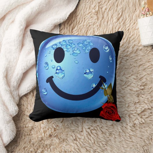 かわいい幸せな人々！ クッション (ブランケット)