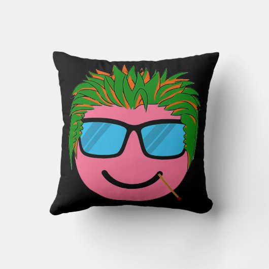 かわいい幸せな人々！ クッション (裏面)