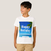 かわいい幸せな休日のデザイン Tシャツ (正面フル)