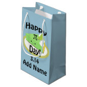 かわいい幸せな円周率の日 スモールペーパーバッグ (裏面アングル)