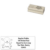 かわいい幸せな子犬の漫画イラストレーション ラバースタンプ (押印)