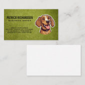 かわいい幸せな子犬 | 犬訓練 名刺 (正面/裏面)