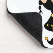 かわいい幸せな小さな少女の漫画 マウスパッド (コーナー)