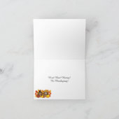 かわいい幸せな巡礼フクロウたち シーズンカード (内部)