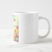 かわいい幸せな春リス ジャンボコーヒーマグカップ (右)