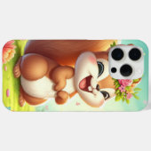 かわいい幸せな春リス Case-Mate iPhoneケース (裏面 (横))