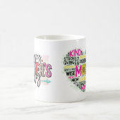かわいい幸せな母の日マグカップfor Mom コーヒーマグカップ (中央)