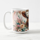 かわいい幸せな母の日/ハイランドカウズ コーヒーマグカップ (左)