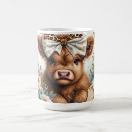 かわいい幸せな母の日/ハイランドカウズ コーヒーマグカップ