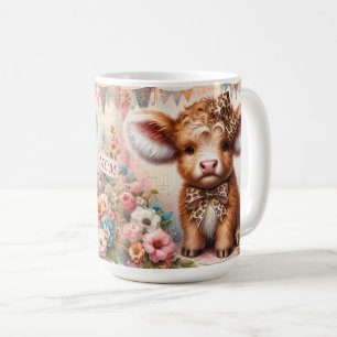 かわいい幸せな母の日/ハイランドカウズ コーヒーマグカップ