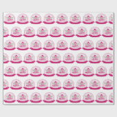 かわいい幸せな母の日 ラッピングペーパー (フラット)