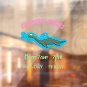 かわいい幸せな海の怪物プレシオサーアニメ ウィンドウサイン (シート2)