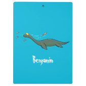 かわいい幸せな海の怪物プレシオサーアニメ クリップボード (裏面)