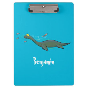 かわいい幸せな海の怪物プレシオサーアニメ クリップボード