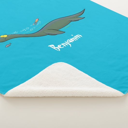 かわいい幸せな海の怪物プレシオサーアニメ シェルパブランケット (3/4)