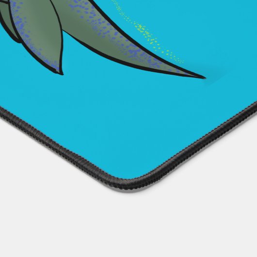 かわいい幸せな海の怪物プレシオサーアニメ デスクマット (コーナー)