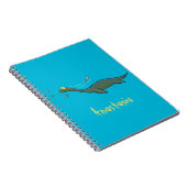 かわいい幸せな海の怪物プレシオサーアニメ ノートブック (右側)