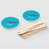 かわいい幸せな海の怪物プレシオサーアニメ ハンドファン (組立なし)