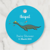 かわいい幸せな海の怪物プレシオサーアニメ フェイバータグ (裏面)