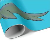 かわいい幸せな海の怪物プレシオサーアニメ ラッピングペーパー (ロールコーナー)