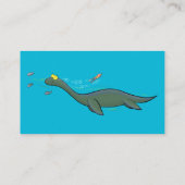 かわいい幸せな海の怪物プレシオサーアニメ 名刺 (裏面)