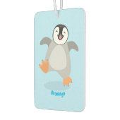 かわいい幸せな皇帝ペンギンのシックな漫画 カーエアーフレッシュナー (左)