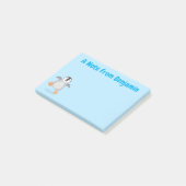 かわいい幸せな皇帝ペンギンのシックな漫画 ポストイット (アングル)