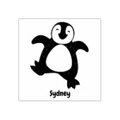 かわいい幸せな皇帝ペンギンのシックな漫画 ラバースタンプ (インプリント)