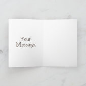 かわいい幸せな笑顔のラクダ漫画イラストレーション カード (内部)