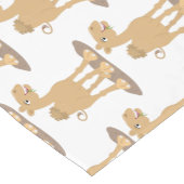 かわいい幸せな笑顔のラクダ漫画イラストレーション ショートテーブルランナー (コーナー)