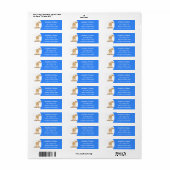 かわいい幸せな笑顔のラクダ漫画イラストレーション ラベル (フルシート)