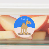 かわいい幸せな笑顔のラクダ漫画イラストレーション ラベル (貼付)