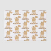 かわいい幸せな笑顔のラクダ漫画イラストレーション 薄葉紙 (正面)