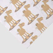 かわいい幸せな笑顔のラクダ漫画イラストレーション 薄葉紙 (詳細)