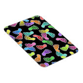 かわいい幸せな笑顔の足壁紙 マグネット (右側)