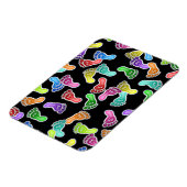 かわいい幸せな笑顔の足壁紙 マグネット (左側)