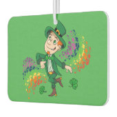 かわいい幸せな笑顔の踊りレプレシャン、虹 カーエアーフレッシュナー (左)