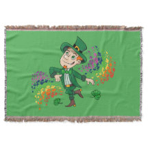 かわいい幸せな笑顔の踊りレプレシャン、虹