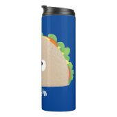 かわいい幸せな笑顔タコアニメイラストレーション タンブラー (回転右)