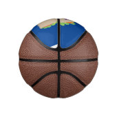 かわいい幸せな笑顔タコアニメイラストレーション ミニバスケットボール (右)