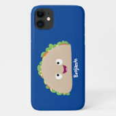 かわいい幸せな笑顔タコアニメイラストレーション Case-Mate iPhoneケース (裏面)