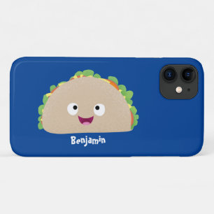 かわいい幸せな笑顔タコアニメイラストレーション iPhone 11 ケース